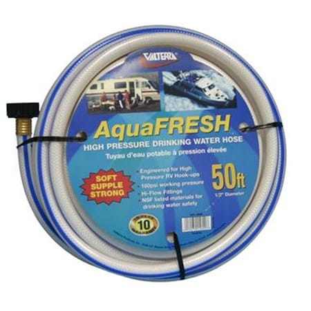 Valterra VALTERRA LLC W015600 Fresh Water Hose; White; 0.5 In. X 50 Ft. V46-W015600